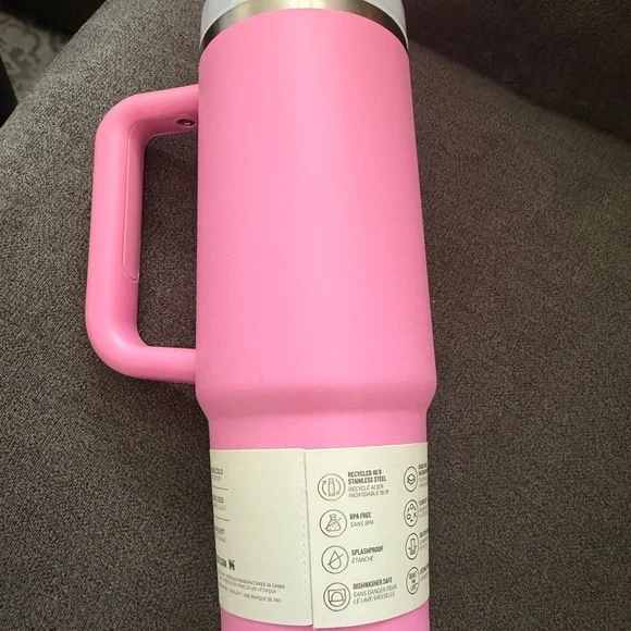 BRAND NEW STANLEY Quencher H2.0 Tumbler 30 Oz PINK PEONY - Picture 2 of 5